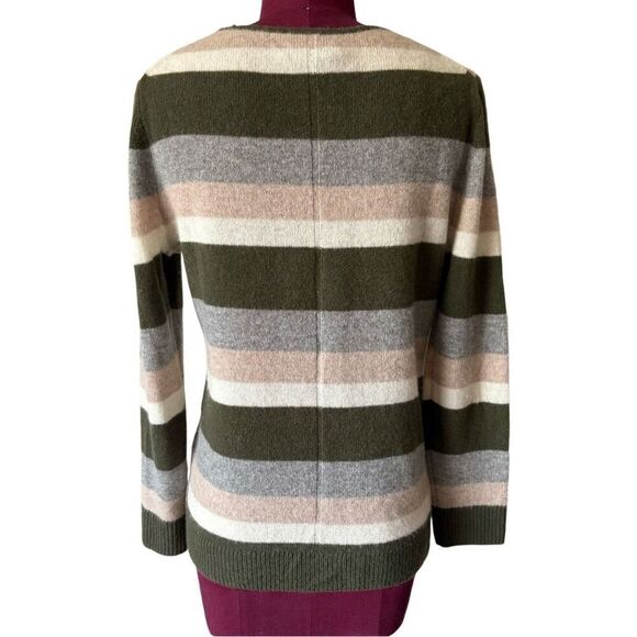 41Hawthorn Multicolor Striped Cashmere Crewneck Sweater size S - Picture 3 of 7